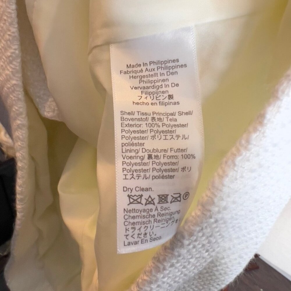 J.Crew $218 Petite Tweed Lady Jacket in Ivory Size P12 BW907 - Picture 10 of 10